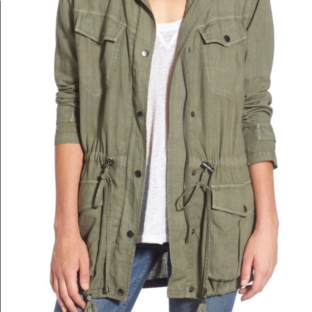 Women’s Olive Green Army Parachute Jacket